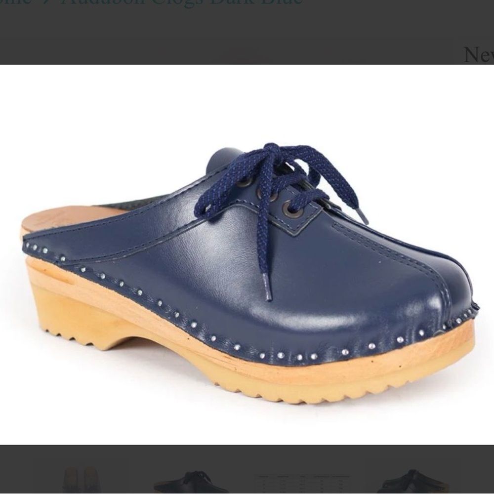 Troentorp women’s Audubon clog in navy sz 36 / 6-6.5